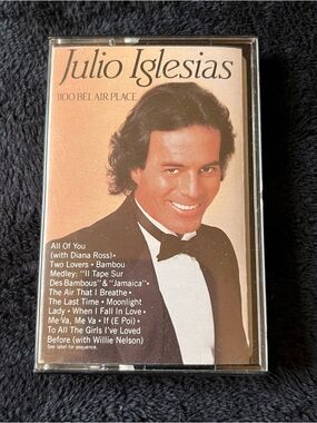 Julio Iglesias 1100 Bel Air Place Cassette Tape - Brown Cover